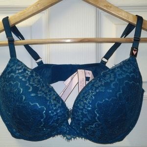 Victoria secret, 36D, blue with accents of gold